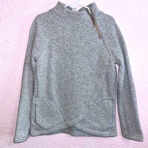 90 Degrees by Reflex Gray Girls 12 Sweatshirt